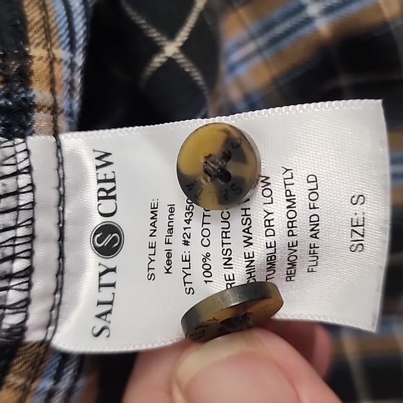 Men's Salty Crew keel flannel - Picture 7 of 7